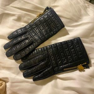 KATE SPADE Black Leather Gloves